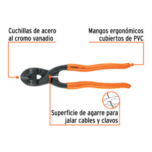 Alternative view of Cortapernos 8', profesional, a una mano, TRUPER
