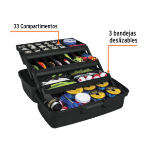 Alternative view of Caja para pesca de 16' con 3 bandejas deslizables, TRUPER