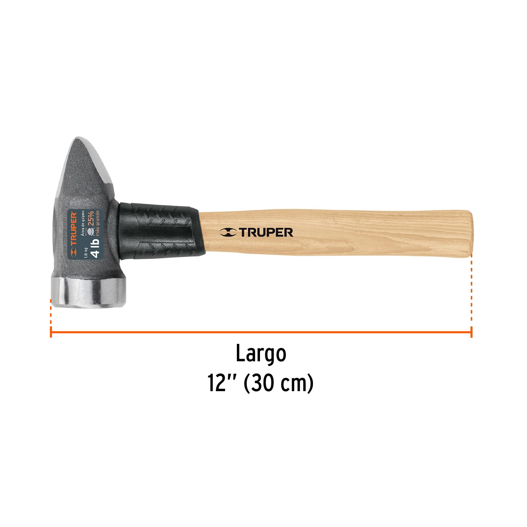Marro para herrería 4 lb mango 12', TRUPER - Imagen 3