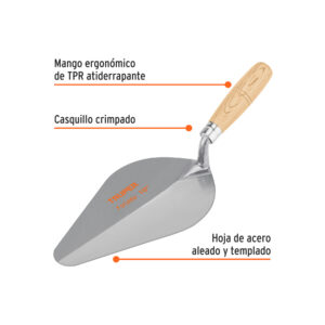Alternative view of Cuchara para albañil 10' forjada tipo Centroamericana,TRUPER