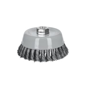 Carda copa 5' alambre trenzado fino, Multi-rosca, TRUPER