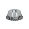 Carda copa 5' alambre trenzado grueso, Multi-rosca, TRUPER