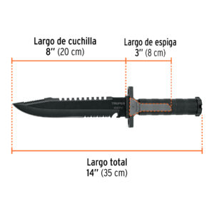 Cuchillo táctico de monte 8', TRUPER - Imagen 3