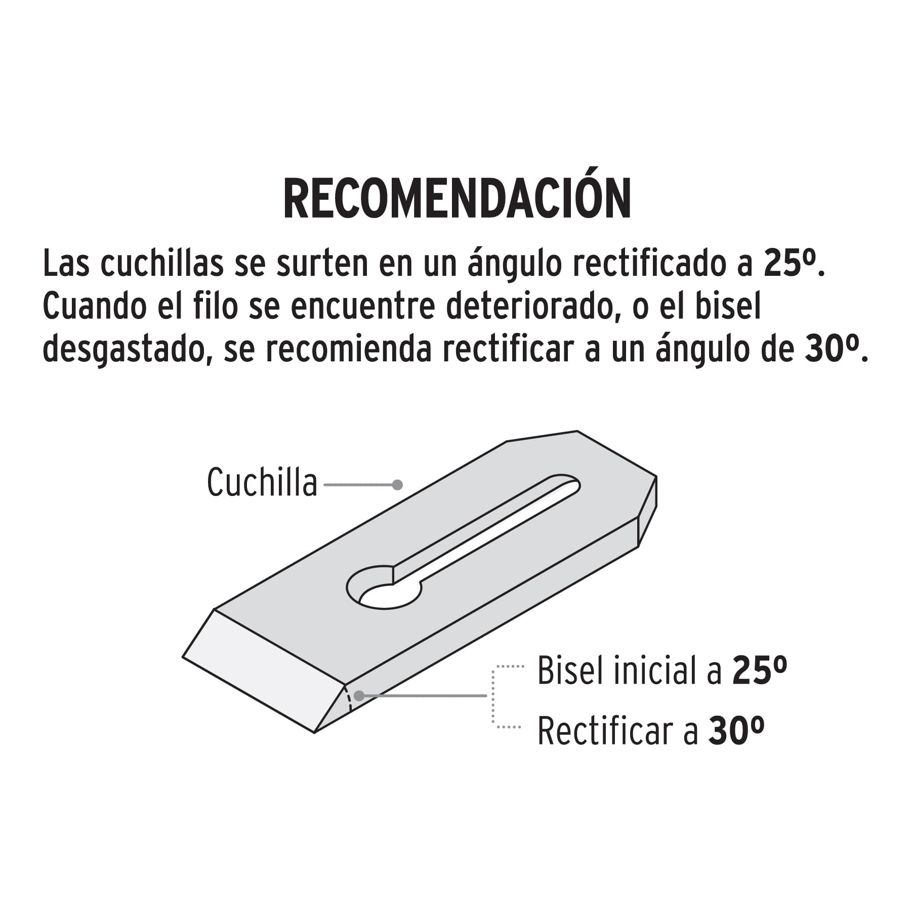 Cuchilla para cepillo de carpintero # 6, TRUPER - Imagen 2