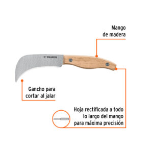 Alternative view of Cuchillo 7' para linóleo, TRUPER
