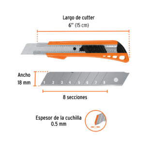 Alternative view of Cutter 18 mm reforzado de plástico con alma metálica, TRUPER