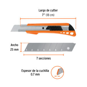 Alternative view of Cutter 25 mm reforzado de plástico con alma metálica, TRUPER