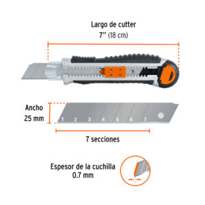 Alternative view of Cutter 25 mm trabajo pesado c/alma metálica y grip, EXPERT