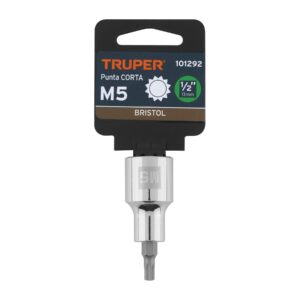 Dado punta corta bristol M5, cuadro 1/2', TRUPER - Imagen 4