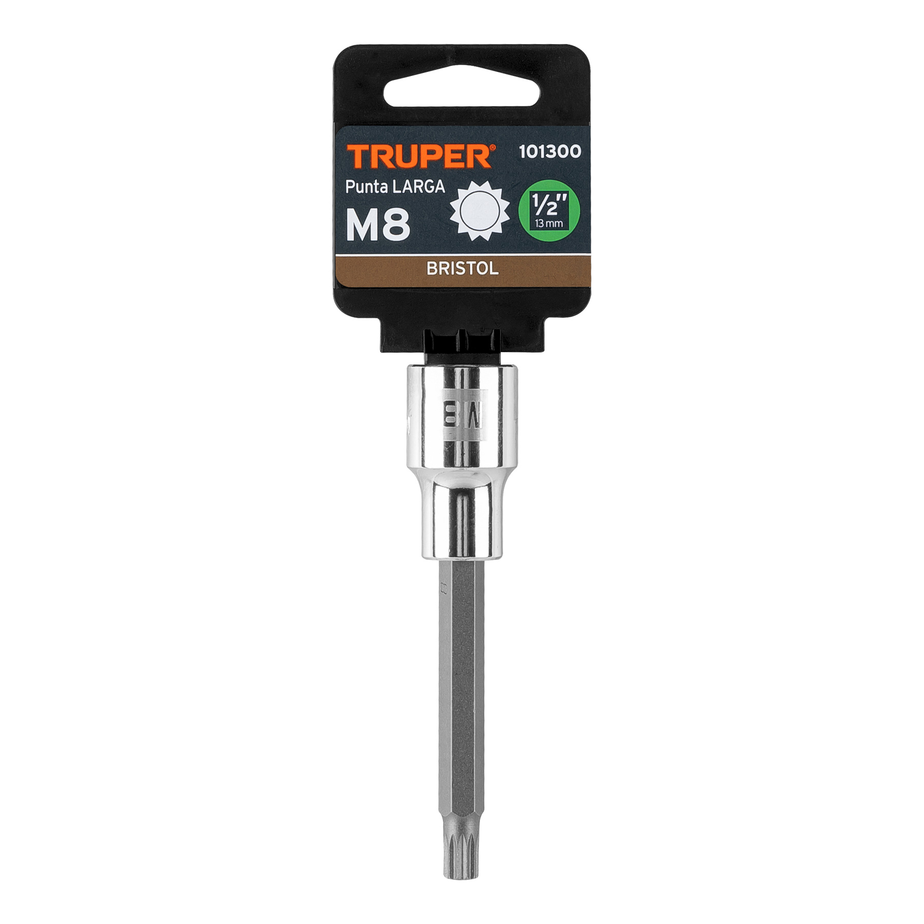 Dado punta larga bristol M8, cuadro 1/2', TRUPER - Imagen 4