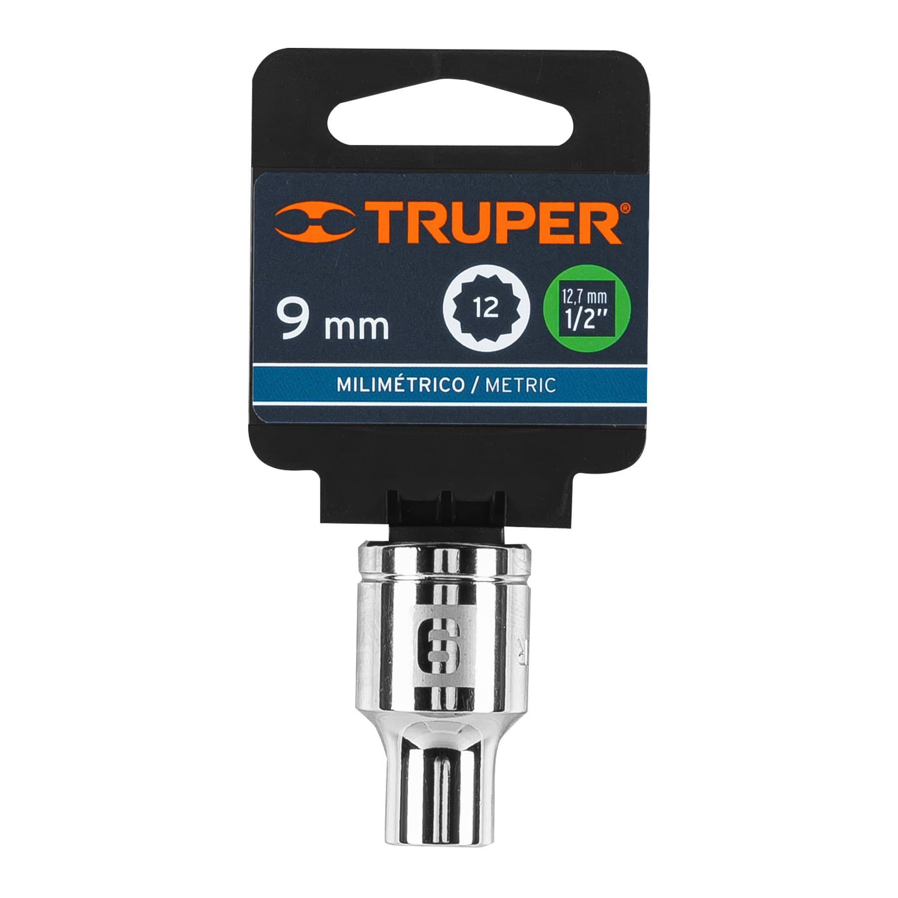 Dado de 9 mm, 12 puntas, cuadro 1/2', TRUPER - Imagen 4