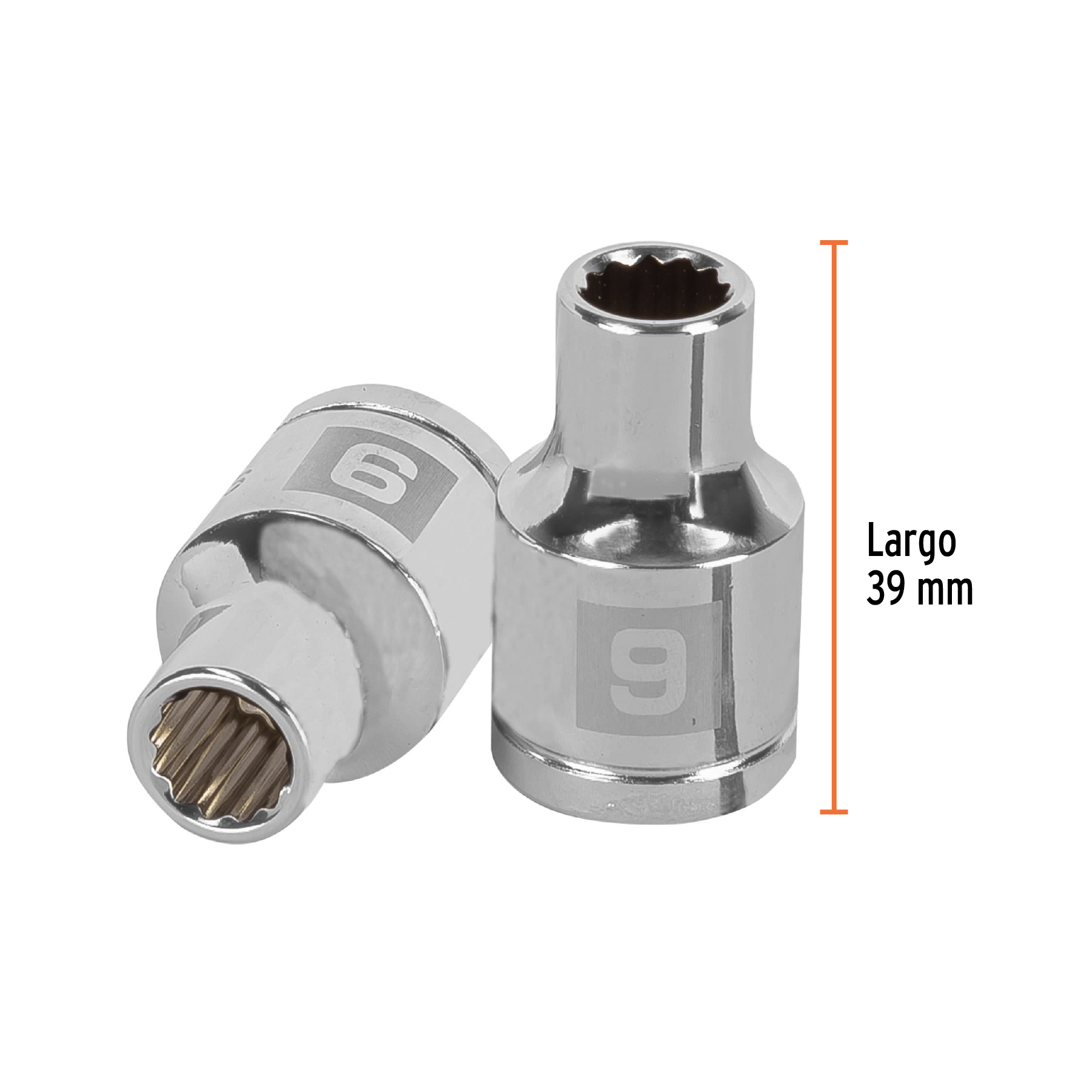 Dado de 9 mm, 12 puntas, cuadro 1/2', TRUPER - Imagen 3