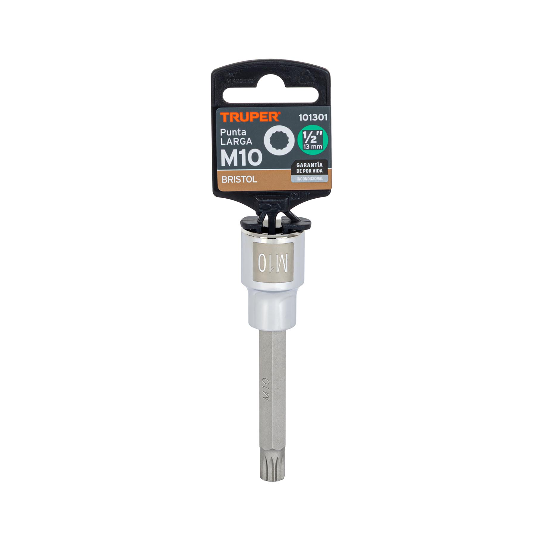 Dado punta larga bristol M10, cuadro 1/2', TRUPER - Imagen 4