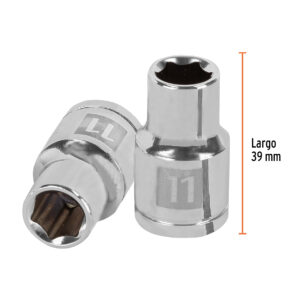 Dado de 11 mm, 6 puntas, cuadro 1/2', TRUPER - Imagen 3