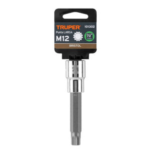Dado punta larga bristol M12, cuadro 1/2', TRUPER - Imagen 4