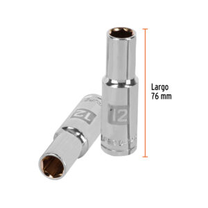 Dado largo de 3/8', 6 puntas, cuadro 1/2', TRUPER - Imagen 3