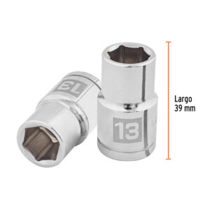 Dado de 13 mm, 6 puntas, cuadro 1/2', TRUPER - Imagen 3