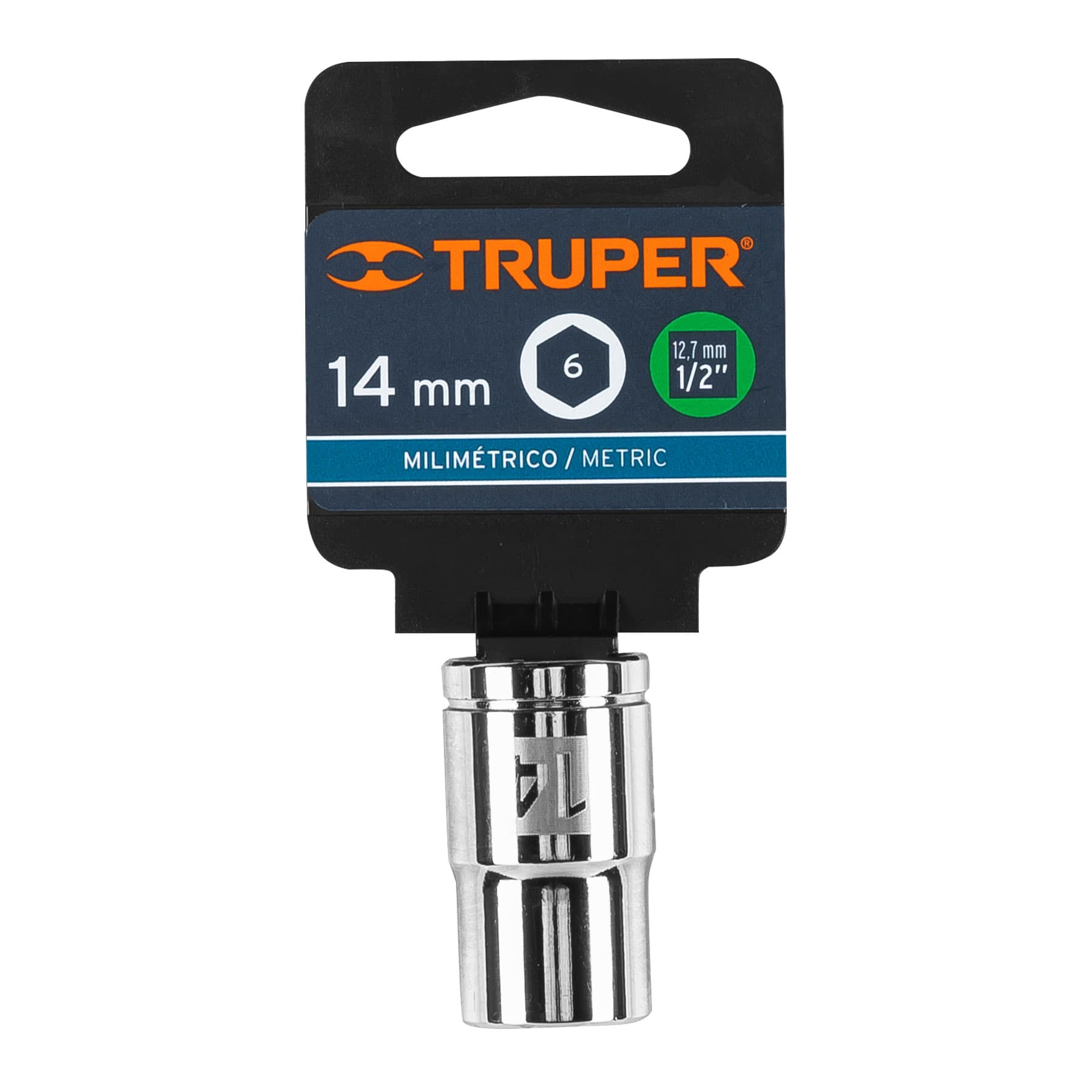 Dado de 14 mm, 6 puntas, cuadro 1/2', TRUPER - Imagen 4