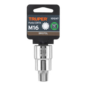 Dado punta corta bristol M16, cuadro 1/2', TRUPER - Imagen 4