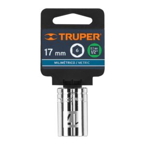 Dado de 17 mm, 6 puntas, cuadro 1/2', TRUPER - Imagen 4