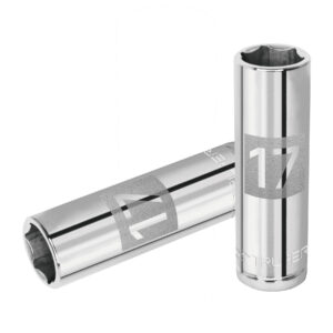 Dado largo de 17 mm, 6 puntas, cuadro 1/2', TRUPER