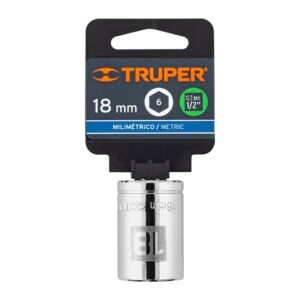 Dado de 18 mm, 6 puntas, cuadro 1/2', TRUPER - Imagen 4