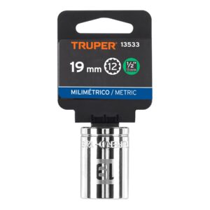 Dado de 19 mm, 12 puntas, cuadro 1/2', TRUPER - Imagen 4