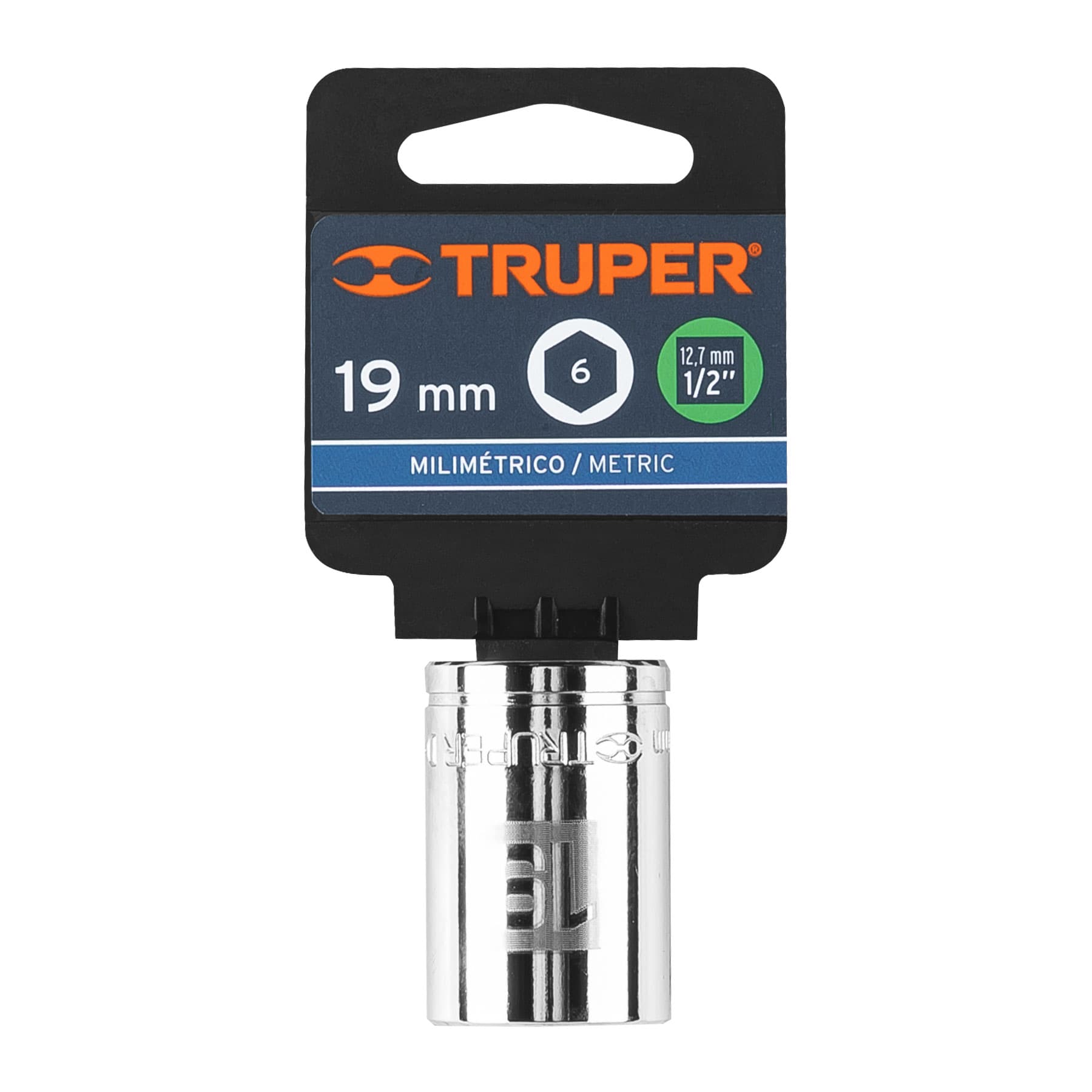 Dado de 19 mm, 6 puntas, cuadro 1/2', TRUPER - Imagen 4