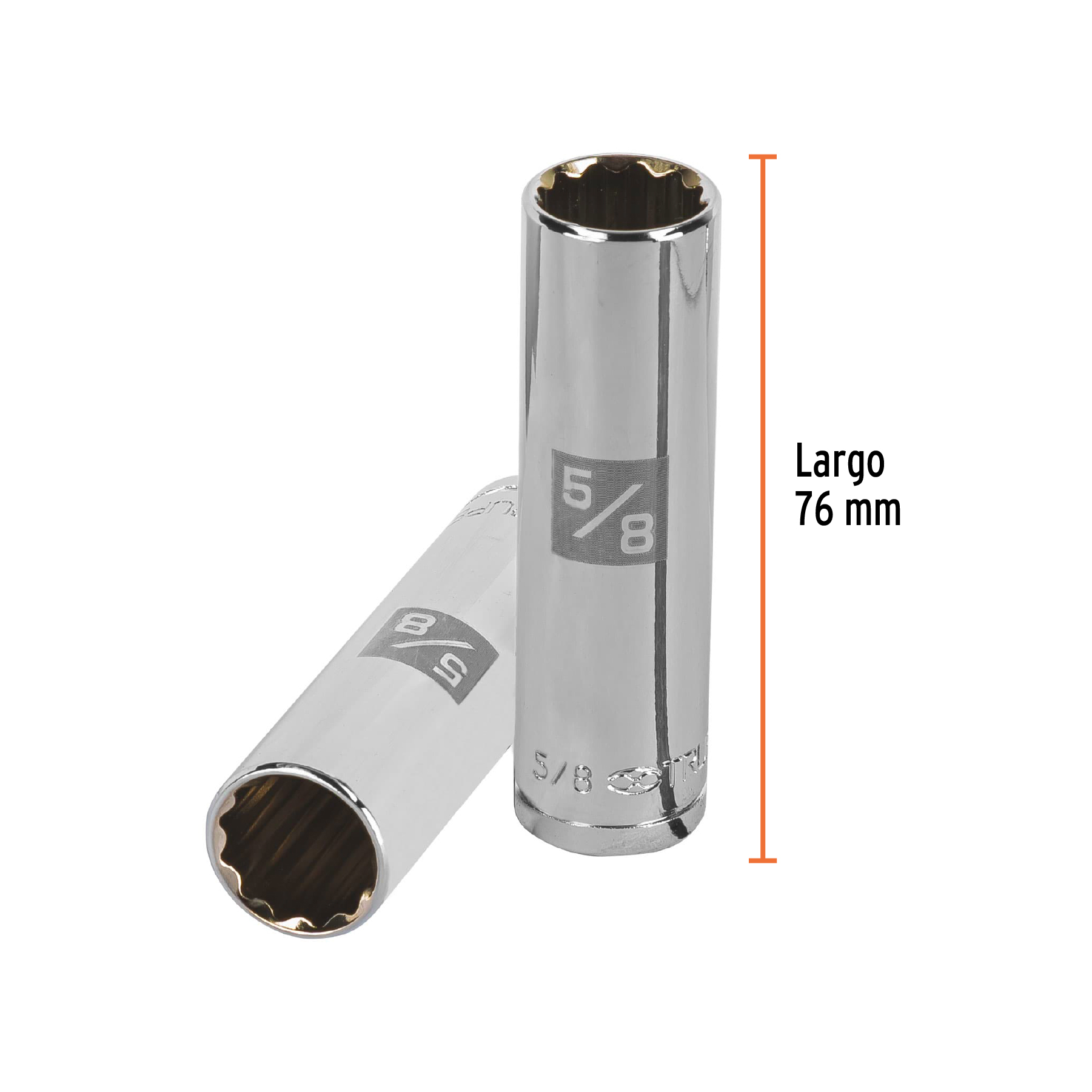 Dado largo de 5/8', 12 puntas, cuadro 1/2', TRUPER - Imagen 3