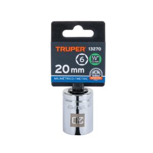 Dado de 20 mm, 6 puntas, cuadro 1/2', TRUPER - Imagen 4