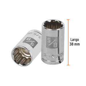 Dado de 5/8', 12 puntas, cuadro 1/2', TRUPER - Imagen 3