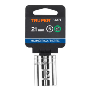 Dado de 21 mm, 6 puntas, cuadro 1/2', TRUPER - Imagen 4
