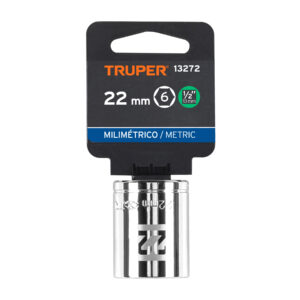 Dado de 22 mm, 6 puntas, cuadro 1/2', TRUPER - Imagen 4