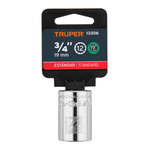 Dado de 3/4', 12 puntas, cuadro 1/2', TRUPER - Imagen 4