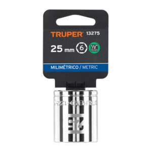 Dado de 25 mm, 6 puntas, cuadro 1/2', TRUPER - Imagen 4