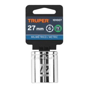 Dado de 27 mm, 6 puntas, cuadro 1/2', TRUPER - Imagen 4