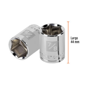 Dado de 7/8', 6 puntas, cuadro 1/2', TRUPER - Imagen 3