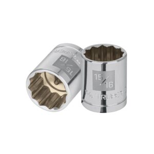 Dado de 15/16', 12 puntas, cuadro 1/2', TRUPER
