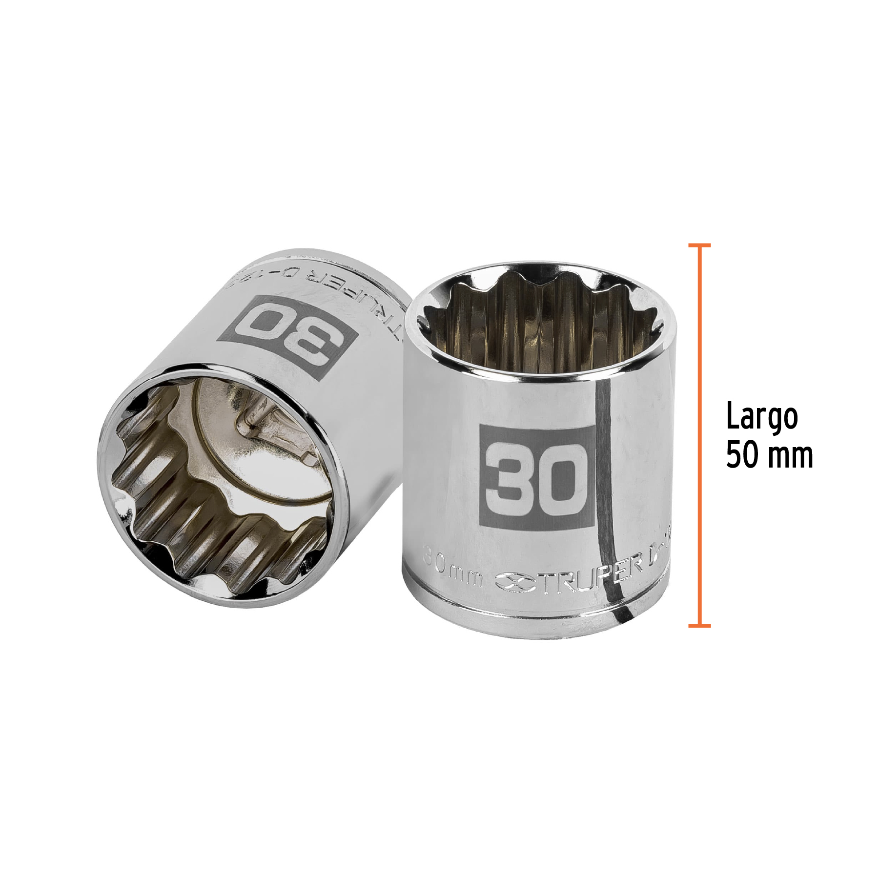Dado de 30 mm, 12 puntas, cuadro 1/2', TRUPER - Imagen 3