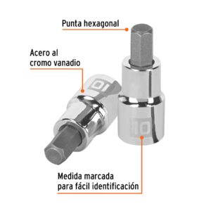 Alternative view of Dado punta hexagonal de 10 mm, cuadro 1/2', TRUPER