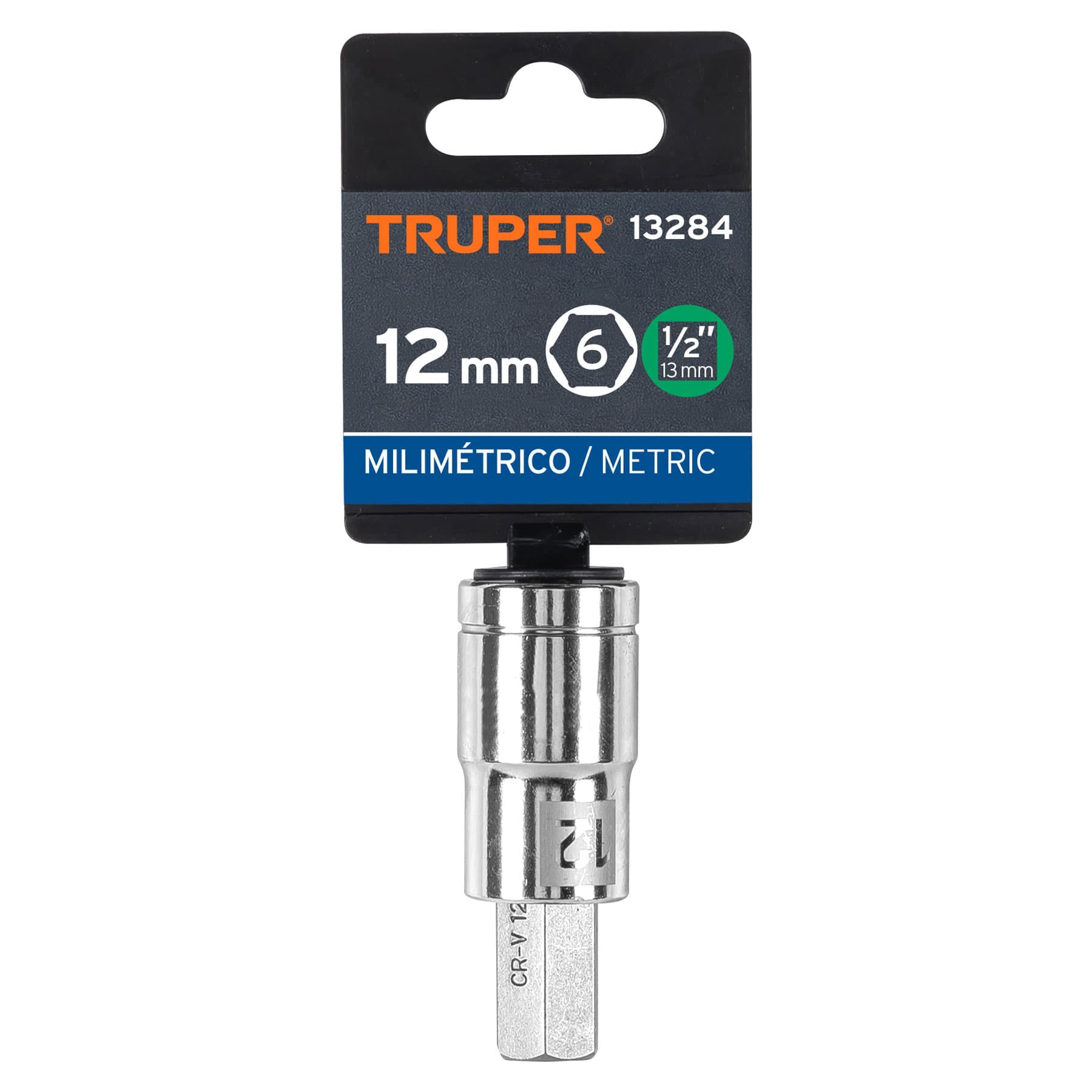 Dado punta hexagonal de 12 mm, cuadro 1/2', TRUPER - Imagen 4