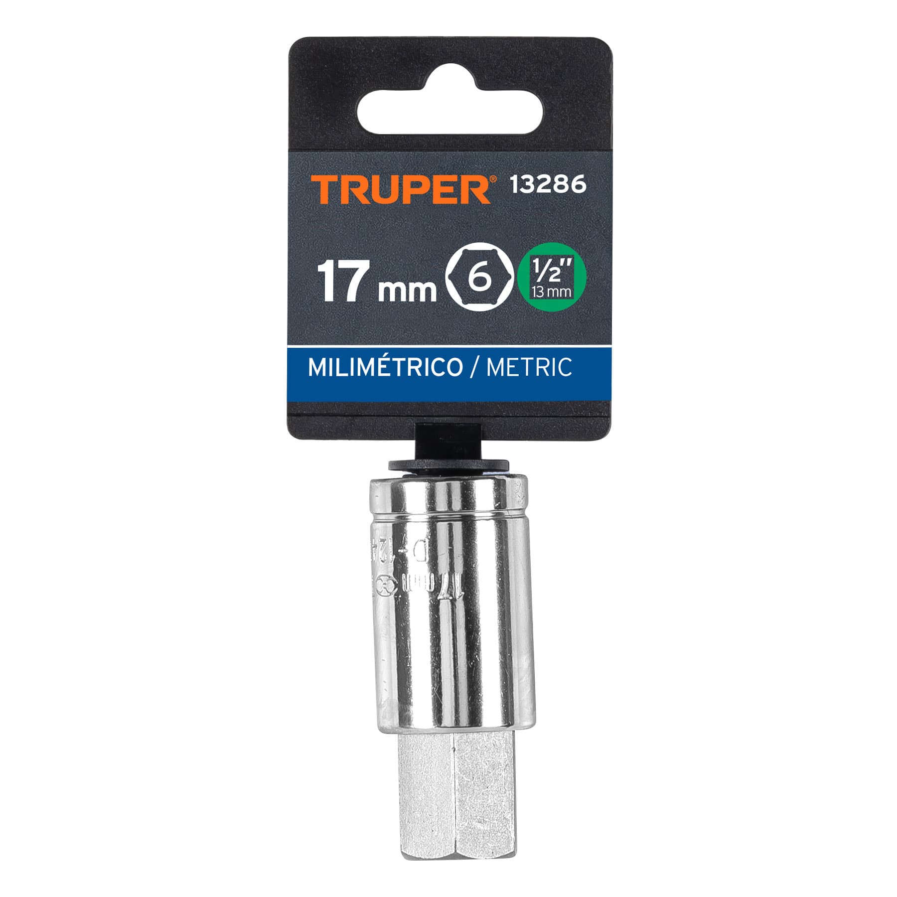 Dado punta hexagonal de 17 mm, cuadro 1/2', TRUPER - Imagen 4