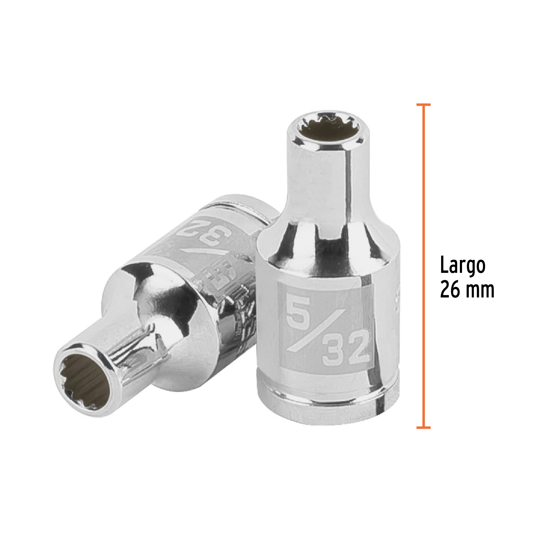 Dado de 5/32', 12 puntas, cuadro 1/4', TRUPER - Imagen 3