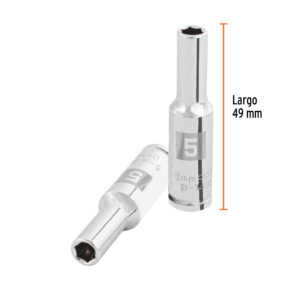 Dado largo de 5 mm, 6 puntas, cuadro 1/4', TRUPER - Imagen 3