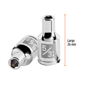 Dado de 5/32', 6 puntas, cuadro 1/4', TRUPER - Imagen 3