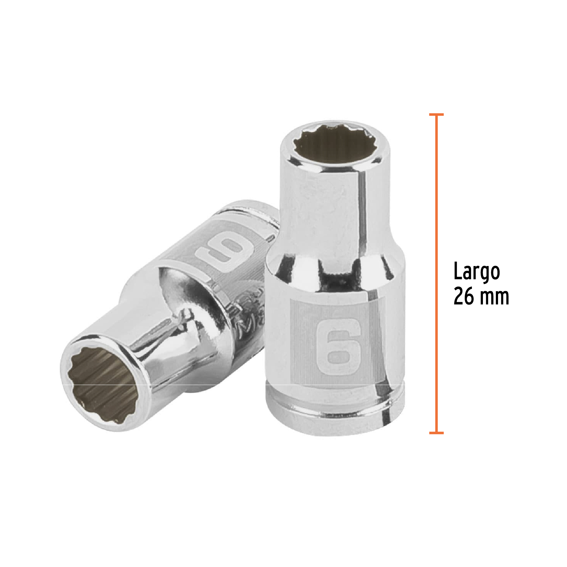 Dado de 6 mm, 12 puntas, cuadro 1/4', TRUPER - Imagen 3