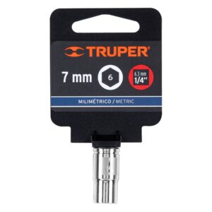 Dado de 7 mm, 6 puntas, cuadro 1/4', TRUPER - Imagen 4