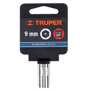 Dado de 9 mm, 6 puntas, cuadro 1/4', TRUPER - Imagen 4