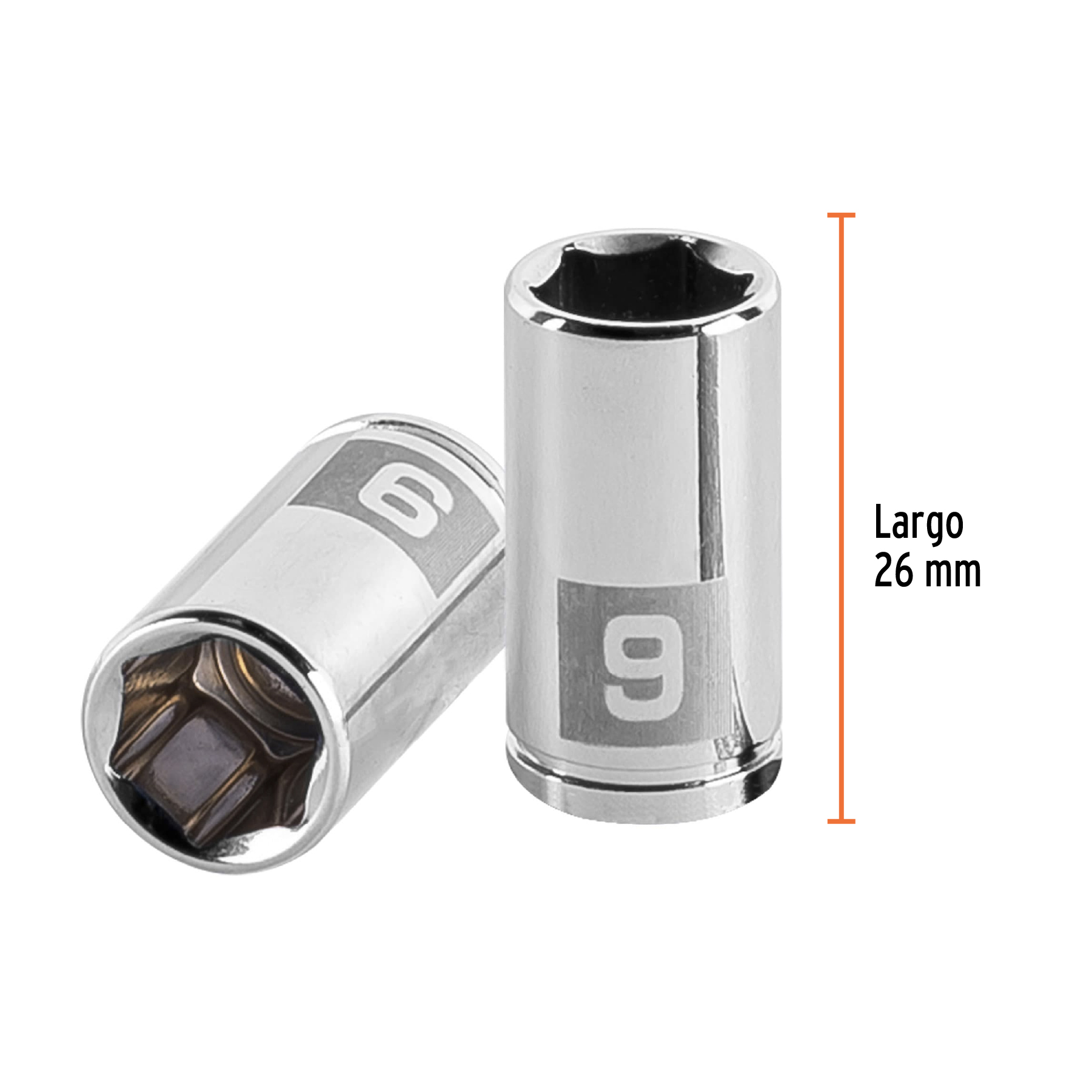 Dado de 9 mm, 6 puntas, cuadro 1/4', TRUPER - Imagen 3