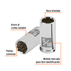 Alternative view of Dado de 5/16', 12 puntas, cuadro 1/4', TRUPER